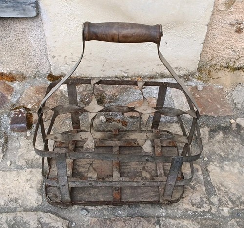 Ancien porte bouteille casier - ancien,