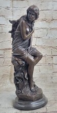 Sculpture Statue Décorative Femme Semi Nue En Bronze Hot Cast Roche À Vendre