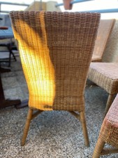 Lot de 6 chaises en rotin tressé naturel