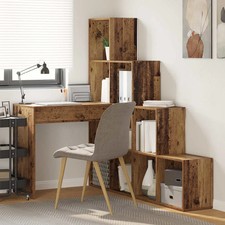 Bureau angle avec étagère - bureau,