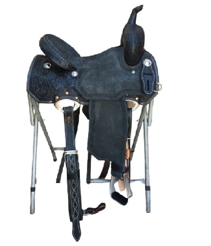 Selle western barrel cuir - selle, en