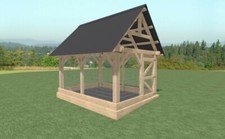 8' x 12' Post and Beam Dog