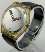 Swatch MoMA Black 34mm Quartz Watch – Vintage Special Edition – Working - Rare