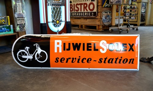 Plaque émaillée velo solex - velo,