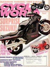 Cycle World November 1993 – Suzuki RF900RR & RF600RR / Ducati 888 SP5 / Suzuki G