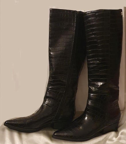 Bottes hautes simili - bottes, cuir
