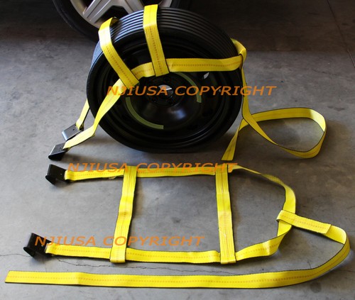 Car tire basket straps - tire,