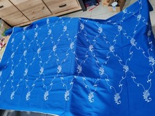 Jolis ancienne Nappe Bleu