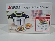 Autocuiseur SEB Clipso Minut Easy 6L Noir et Pomme