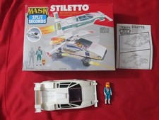 MASK Kenner Stiletto Almost Complete (Only Missing Clone) w/ Box & Manual