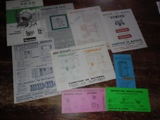A VOIR !!! LOT 9 ANCIENNES BROCHURE " BETONNIERES + AUTRES " 1960/70