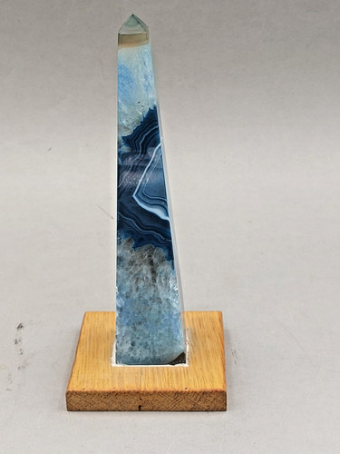 Obelisque agathe bleue - obelisque,