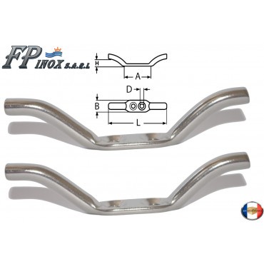 Taquet fanion inox longueur - taquet,