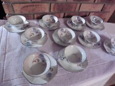 OLD COFFEE SET THE 10 CUPS AND SAUCERS LIMOGES PORCELAIN 1930
