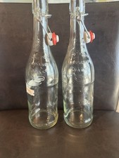 Set 2 ‘Artisane Limonadier' Modern Used French Lemonade Bottles Vintage Style -