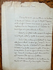 Empire (1810) Military Promotion Refusal Letter with Explanation