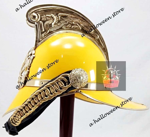 Casque pompier laiton - casque,