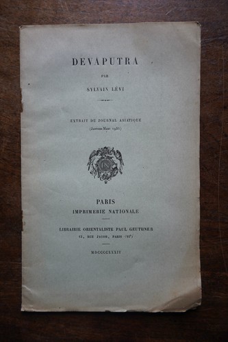 Sylvain levi devaputra - sylvain, :