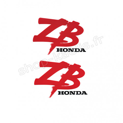 Autocollants honda rouges - honda,