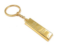 Lingot D'Or Porte-Clés Métal