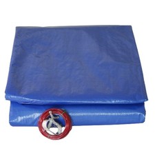 Bâche piscine ronde diamètre 4,20m avec filet d'écoulement-imperméable