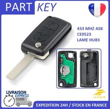 clé télécommande vierge Peugeot 307 407 Citroen C4 picasso C5 CE0523 3 boutons
