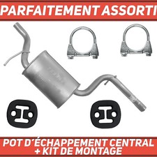 Pot d’échappement central pour VW Passat B6 1.6 FSI Berline Break Variant 05-11