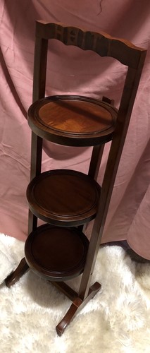 Vintage wood tier pie - pie, plant