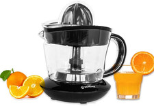 Presse‑Agrumes Électrique JC700 700 ml 25 W Double Cône Plastique Noir