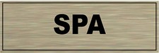 Plaque de portealuminium brossé Signalétique de porte- SPA
