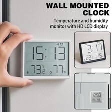 Ultra Thin Electronic Clock Simple Digital Clocks Wall Mounted LCD Disply,`,.;'/