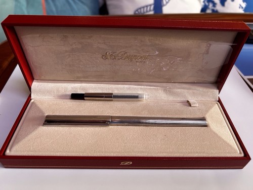 Stylo dupont plaque argent - dupont,
