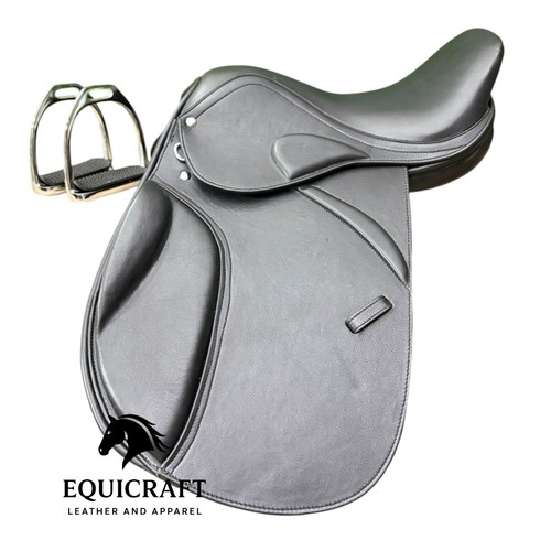 Selle dressage cuir noir - selle,