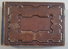 LIVRE - ALBUM PHOTO - ANTOINE MAITRE - CUIR ANCIEN