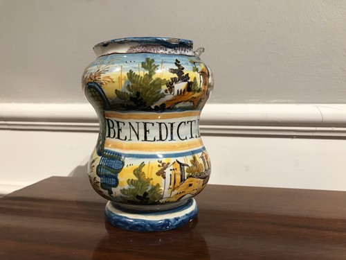 Italian baroque maiolica drug - maiolica,