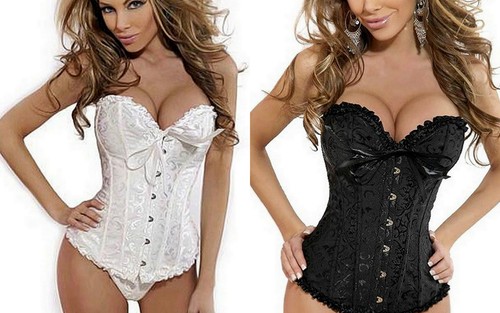 Corset bustier gothique - gothique, serre