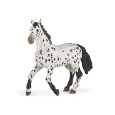 - 51539 - Figurine - Cheval Appaloosa - Noir et Blanc