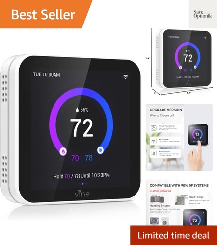 Smart thermostat larger color - thermostat,
