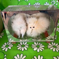 Showa Retro Fluffy Spitz Orange Pink