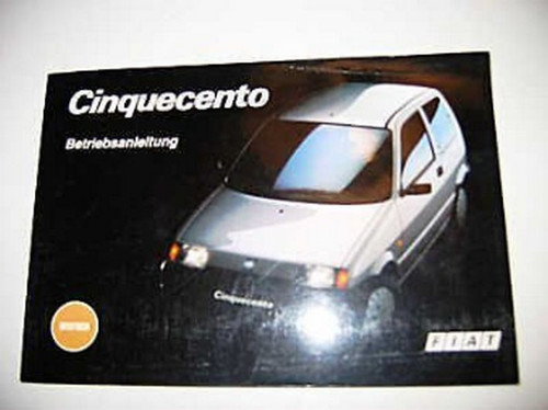 Operating instructions fiat - operating,