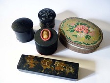 Lot de 5 boites anciennes dont