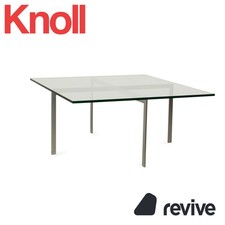 Table Basse En Verre Knoll International Barcelona Chromé