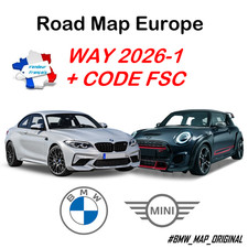 Mise à jour GPS Road Map BMW - MINI - Europe WAY 2026-1 avec code FSC