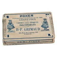 Antique 32 Card Game / Poker / World's Fair 1900 / B-P. Grimaud