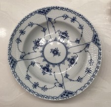 VTG Royal Copenhagen Blue Fluted Half Lace Large Soup Bowl 605.   9 1/4”