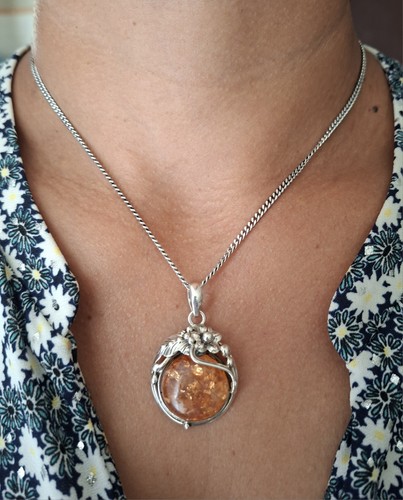 Collier chaîne pendentif - chaîne, en