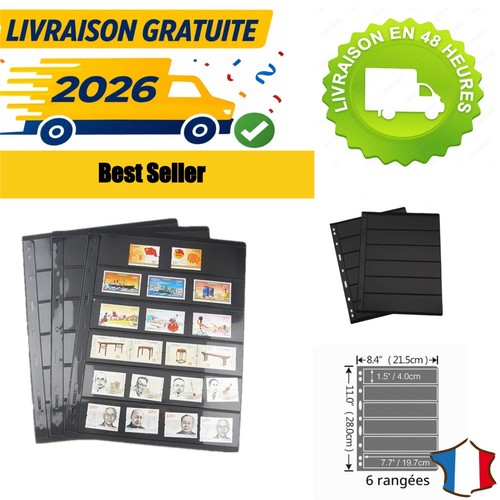 Feuilles pour album timbres - album,