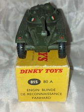 DINKY TOYS FRANCE ENGIN BLINDE DE RECONNAISSANCE PANHARD BOITE 815 80A D'ORIGINE