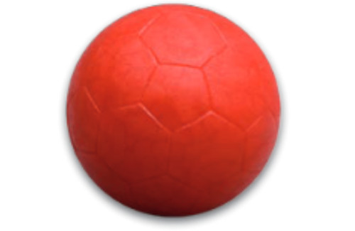 Kicker ball rigide rouge - pe,