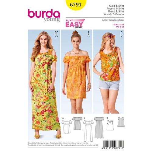 6791 patron burda creations - patron,